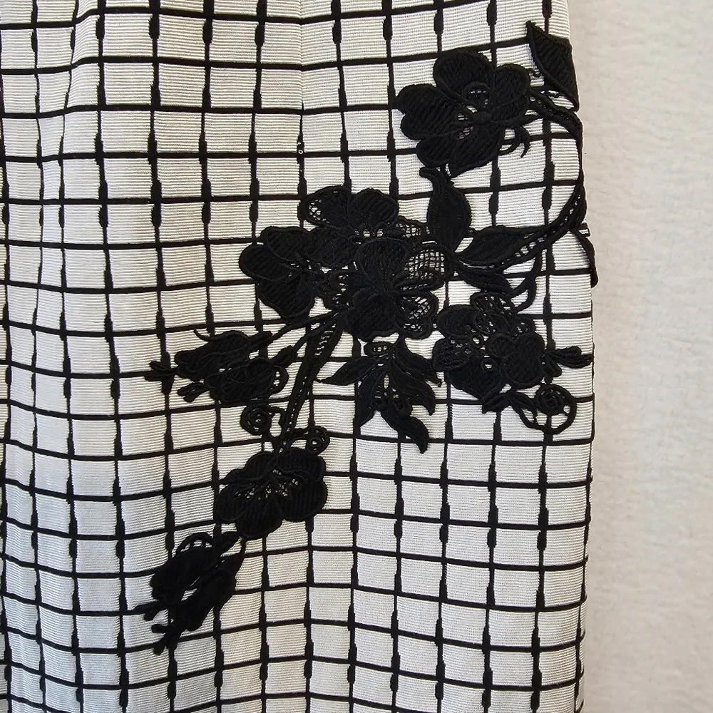 Betsey Johnson Black and White Grid Mini Dress - Picture 4 of 10